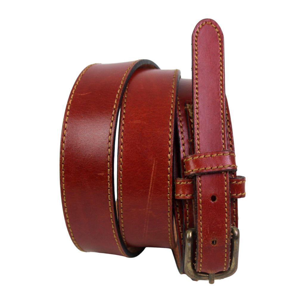 Danbury BROWN GENUINE LEATHER 1 1/8"Wd CASUAL DRESS MEN'S BELT Size 38 (*49